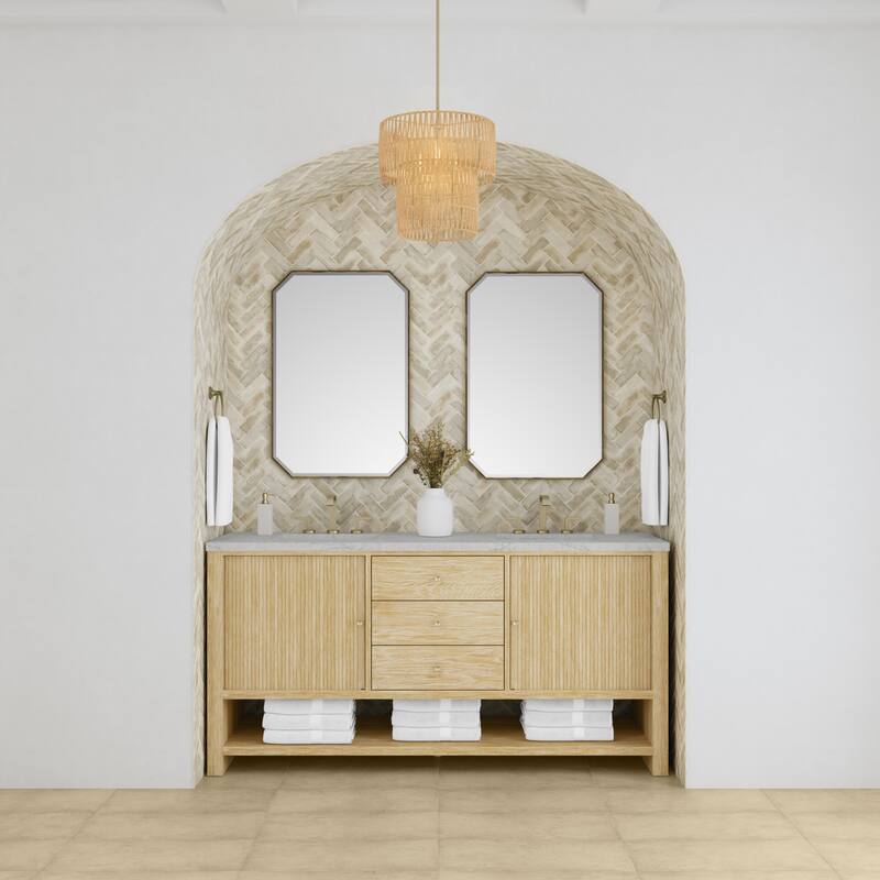 James Martin Vanities D404-V72-3EJP Marigot 72" Double Basin Wood
