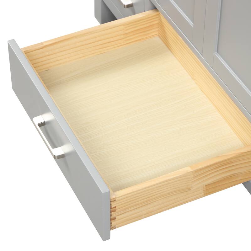 Blossom Geneva 48" Freestanding Bathroom Vanity with Marble Top & Sink