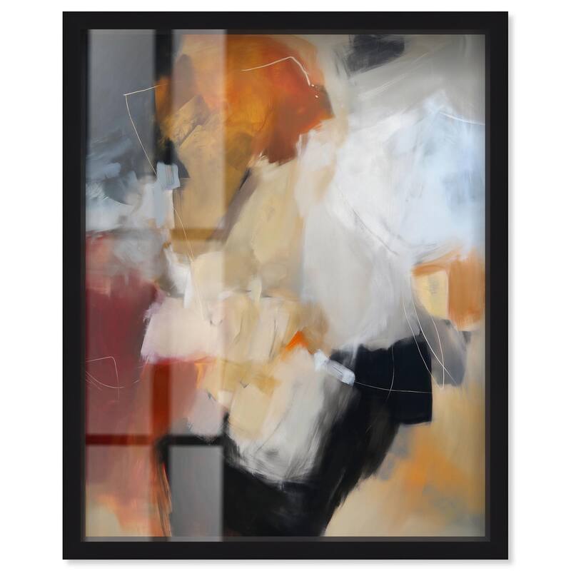 Earth and Fire II Shadowbox by Art Remedy - Black - 24" x 30"