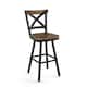 Option Light Brown Birch Wood / Black Metal