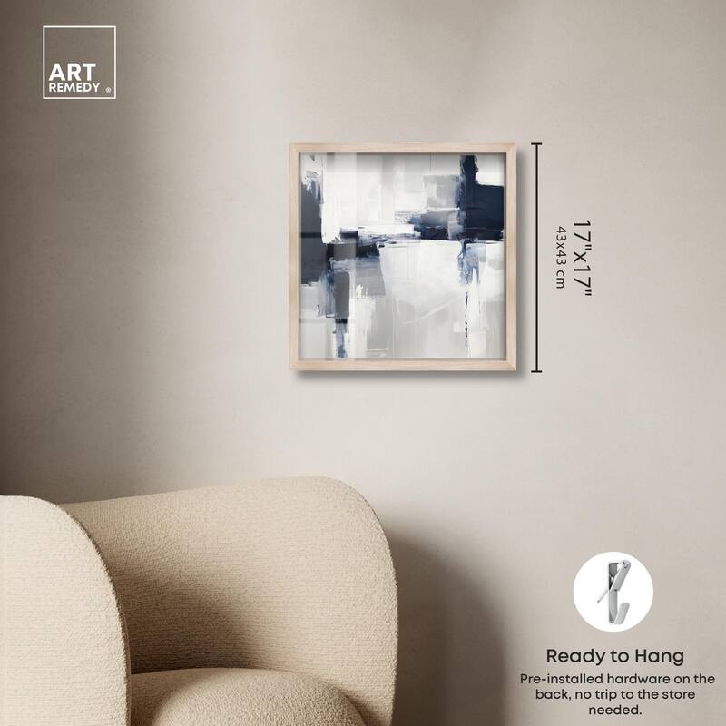 Porcelain Blue on White II Shadowbox by Art Remedy
