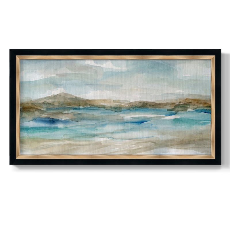 Peaceful Beach II Premium Framed Canvas- Ready to Hang