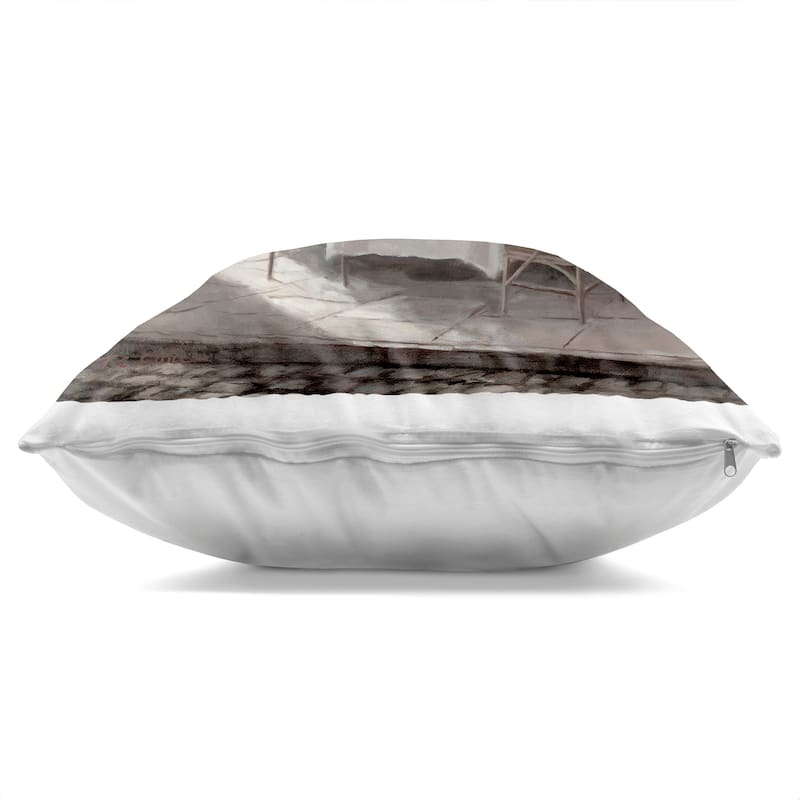 Stupell Warm Sunlit Bistro Decorative Printed Throw Pillow Design by T.C. Chiu