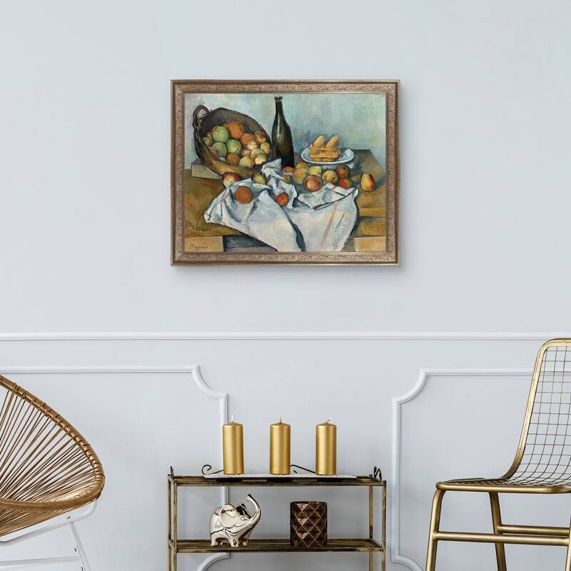 Masterpiece Art Gallery| The Basket of Apples by Paul Cezanne - Framed Canvas Art Print