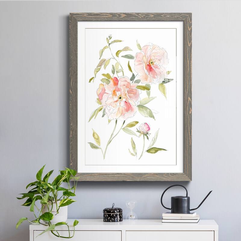 Sketchbook Cottage Rose II-Premium Framed Print - Ready to Hang