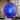 Hayley River of Goods Black Metal and Blue Blown Glass 9.5-Inch Pendant Light with Adjustable Hanging Cord - 9.5" x 9.5" x 64"