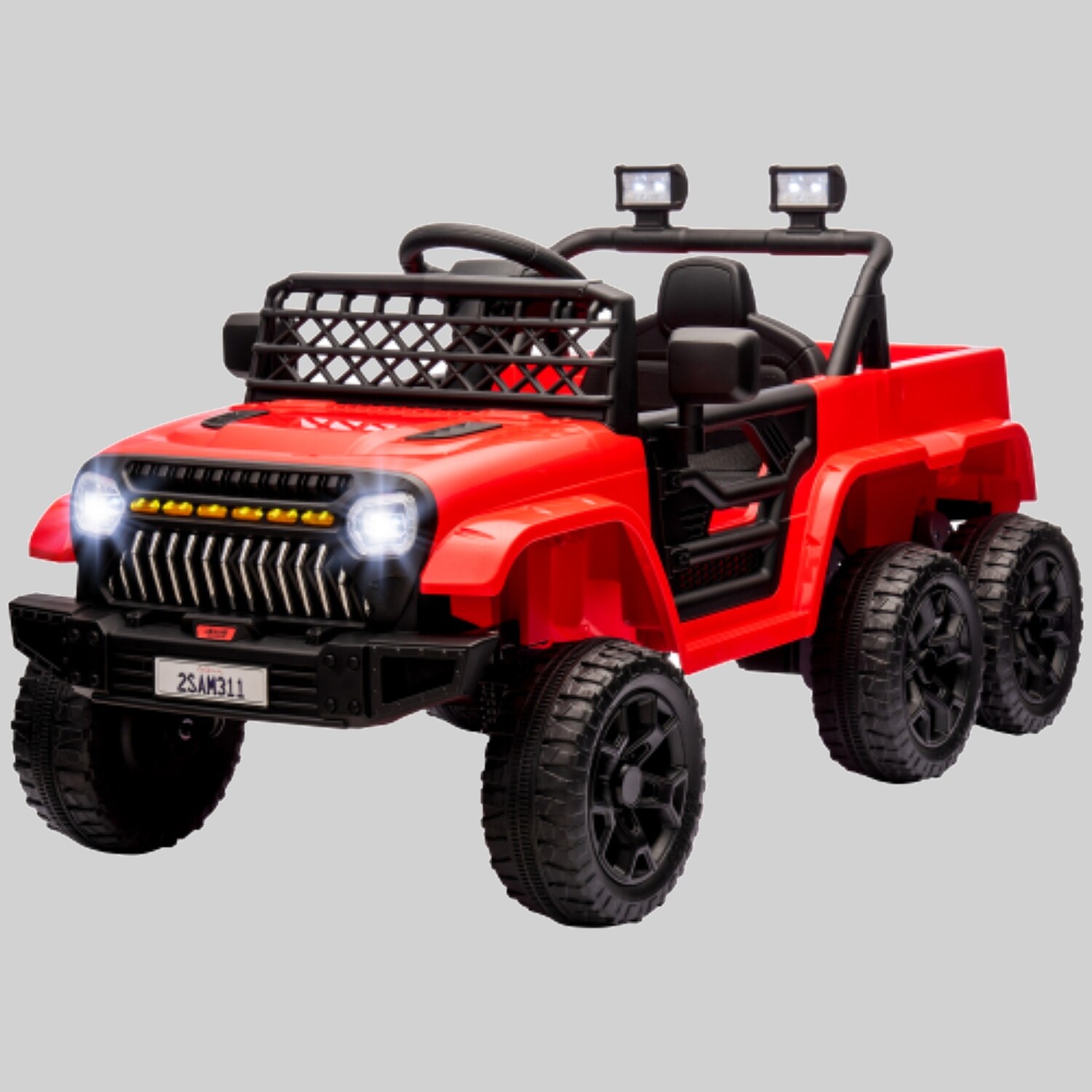 Amazon.com: Qaba 12V Kids UTV, Battery Powered Ride on Truck