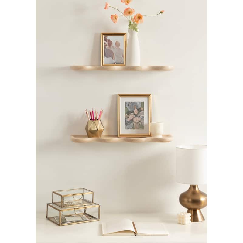 Kate and Laurel Alezar Wood Shelf Set
