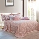 preview thumbnail 4 of 23, Serenta 9-pc. Cal King Printed Striped Cotton Blend Bed Coverlet Set