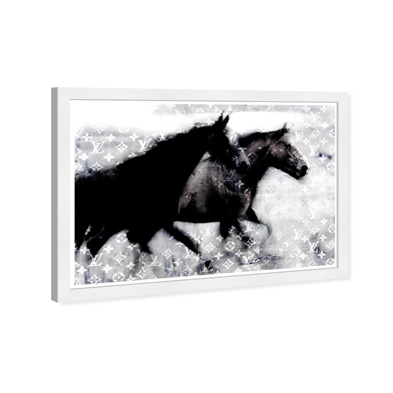 Wynwood Studio Prints Fashion and Glam Run Free Black and Glam Wall Art Canvas Print