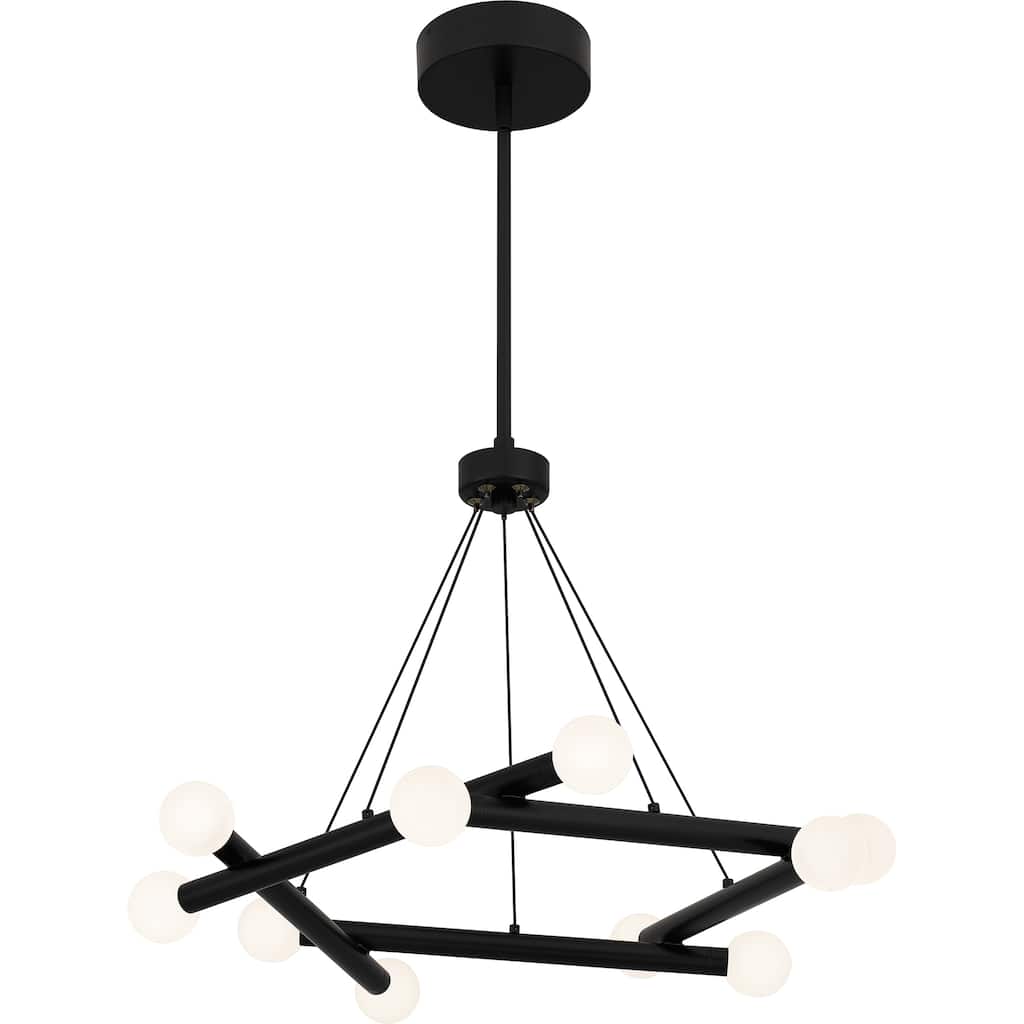 Cyprus Integrated LED Matte Black Chandelier - Matte Black