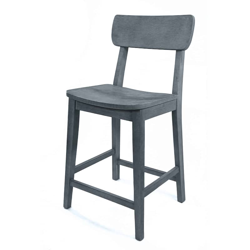 Rustic 24-inch Torino Wood Counter Stool