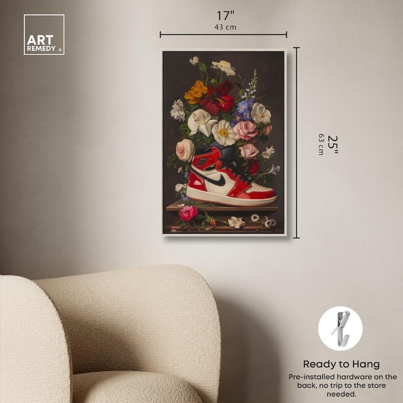 Sneaker Bouquet II Canvas by Art Remedy