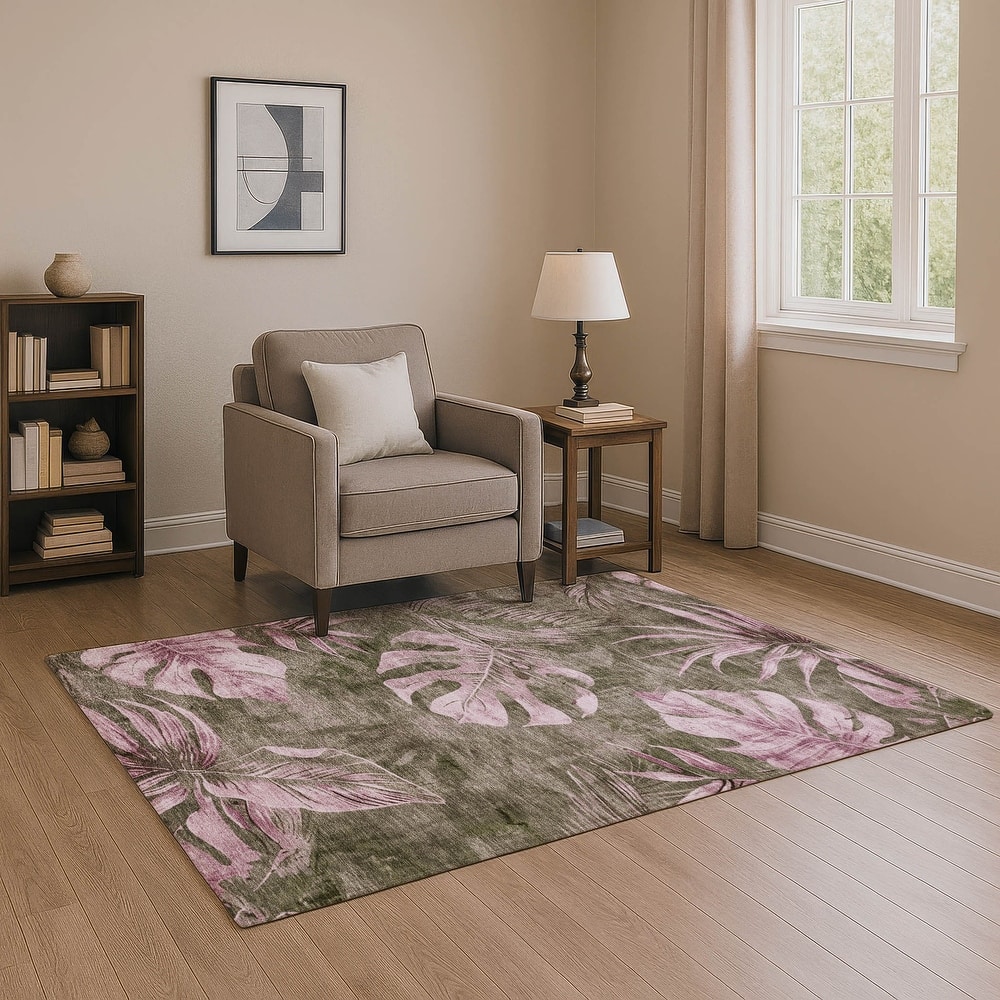 Premium Washable Super Soft Tropical Floral Mayfield Rug