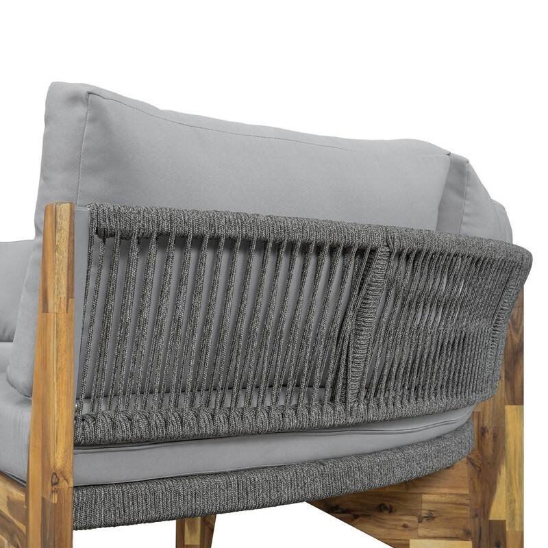 6-Person Outdoor Seating Group with Cushions and Coffee Table for Patios and Gathering Spaces
