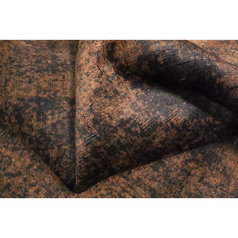 Hand Knotted Oriental Viscose Silk Carpet Modern Abstract Yellow & Gold Abstract Area Rug - 7' 10'' X 5' 7''
