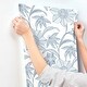 preview thumbnail 5 of 5, A-Street Prints Star Flower Blue Floral Trail Wallpaper