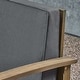 preview thumbnail 22 of 86, Christopher Knight Home - Outdoor Patio Conversation Set, Acacia Wood Frame, Cushions & Slatted Coffee Table
