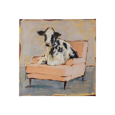 Moo-ving II (30 x 30) Canvas Art Print