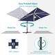 preview thumbnail 30 of 40, BONOSUKI 11.5x9FT LED Cantilever Patio Umbrella with 360 Rotation