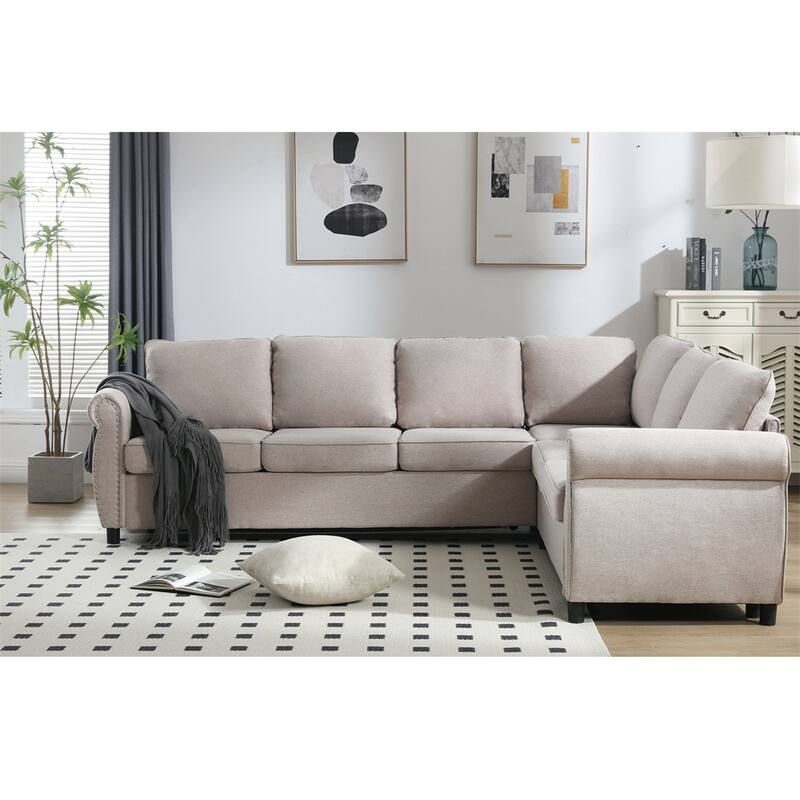 2 In 1 Pull Out Couch Bed,Sofa Bed,l Shaped Sectional Sofa Couch