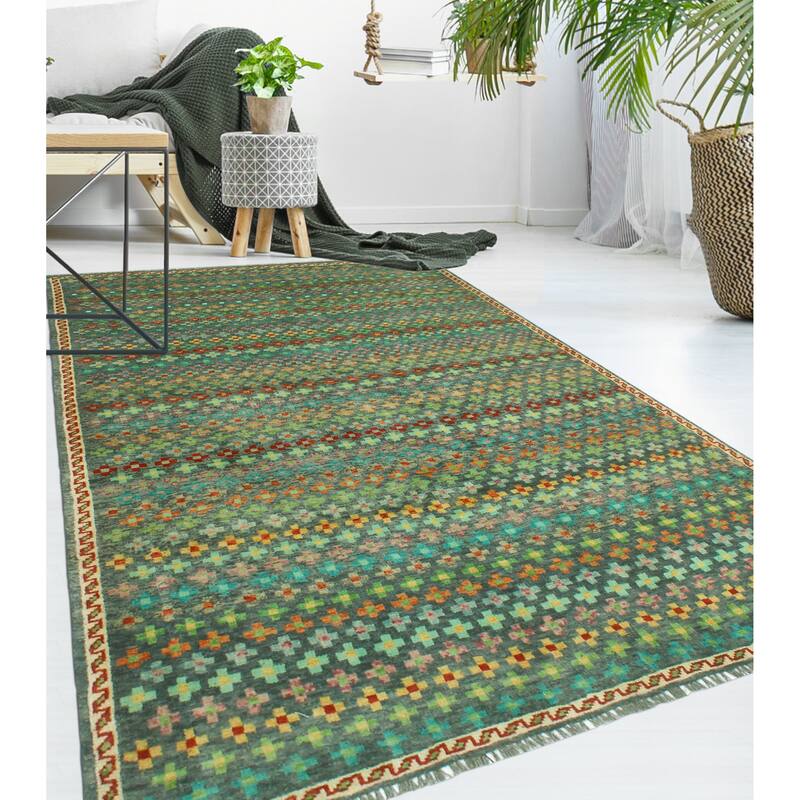 Balochi Adella Grey/Gold Rug - 5'3" x 8'2"