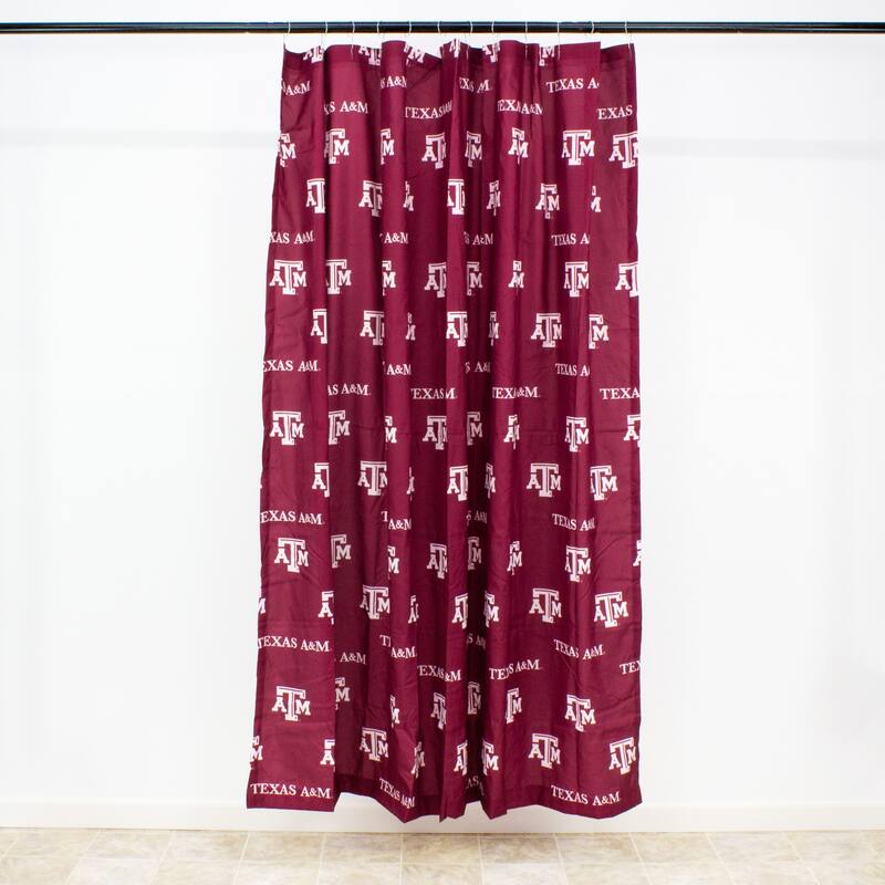 Texas A&M Aggies Printed Shower Curtain Cover - 70" x 72"