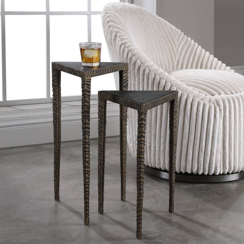 Uttermost 24977 Samiria 2 Piece Iron Nesting Table Set