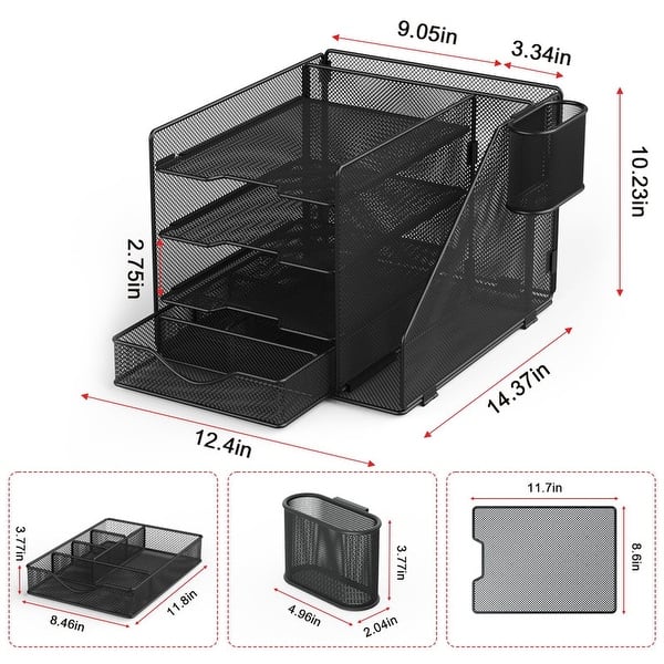 Desk Organizer with Hanging File Holder - Bed Bath & Beyond - 42726357