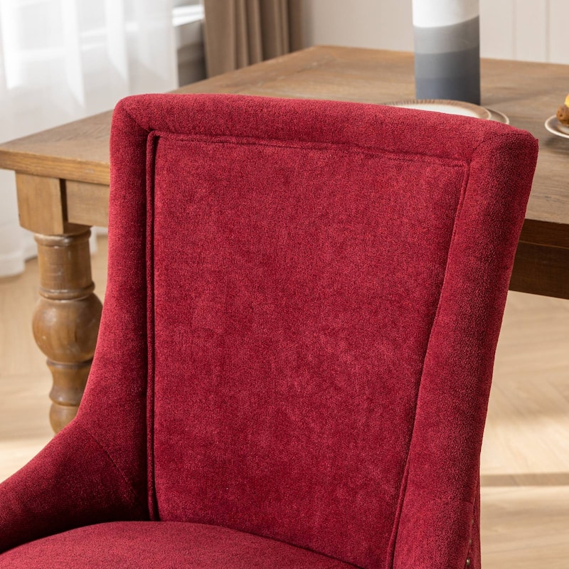 Set of 2 Ultra Side Dining Chairs with Wood Legs