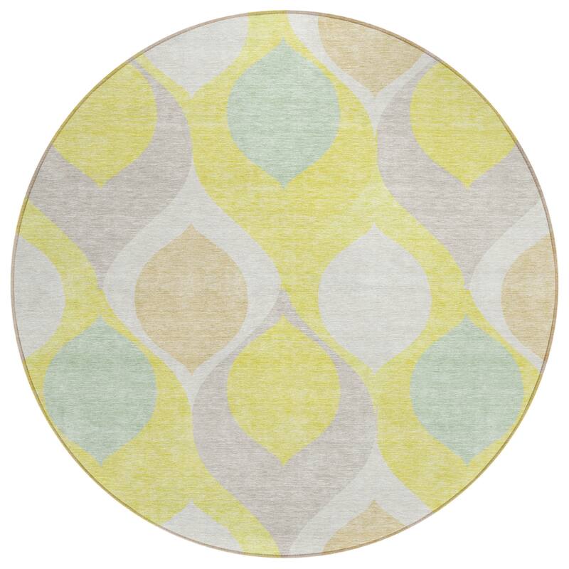 HomeRoots Ogee Transitional Rectangle Outdoor Rug