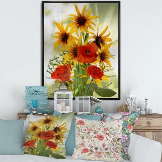 Sunflowers Vase Flower Wall Picture Art Print 