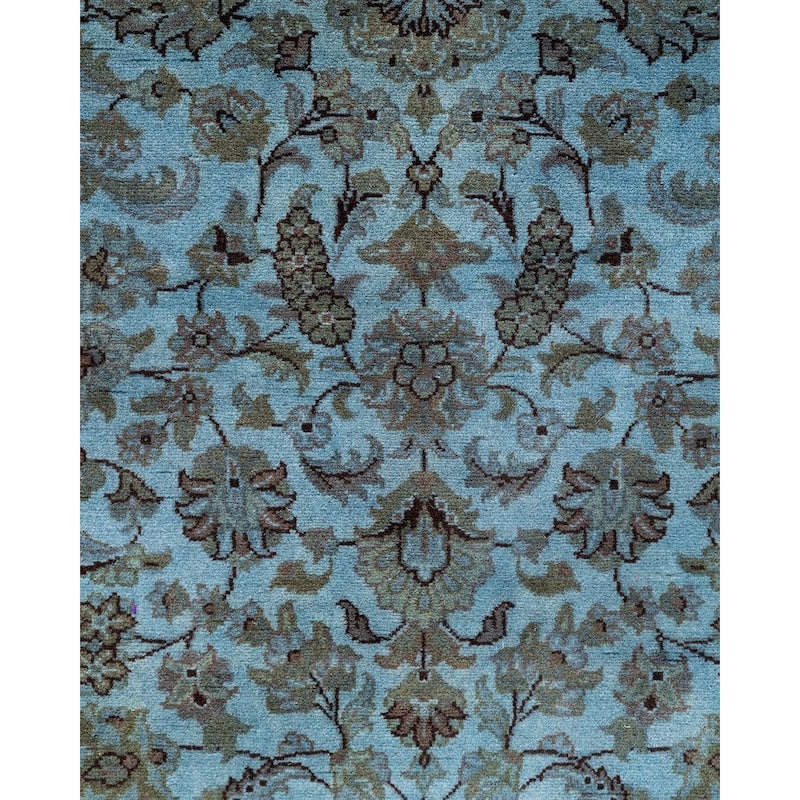 Overdyed, One-of-a-Kind Hand-Knotted Area Rug - Gray - 3' 2" x 5' 2"