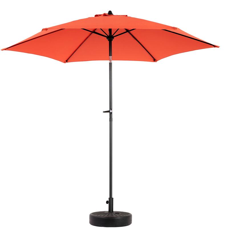 104" Patio Umbrella with Push Button Tilt,6 Ribs and Crank (No Base)