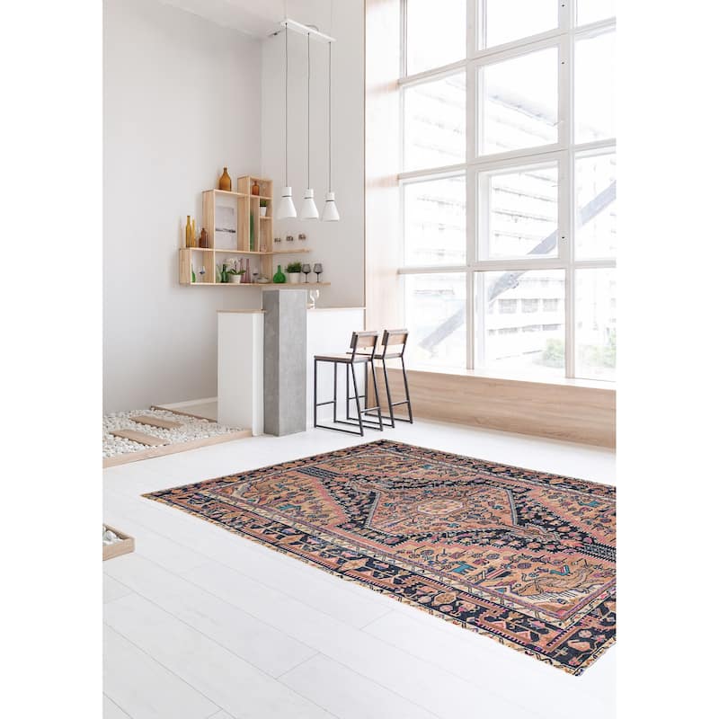 ECARPETGALLERY Hand-knotted Antalya Vintage Copper Wool Rug - 4'9 x 8'5
