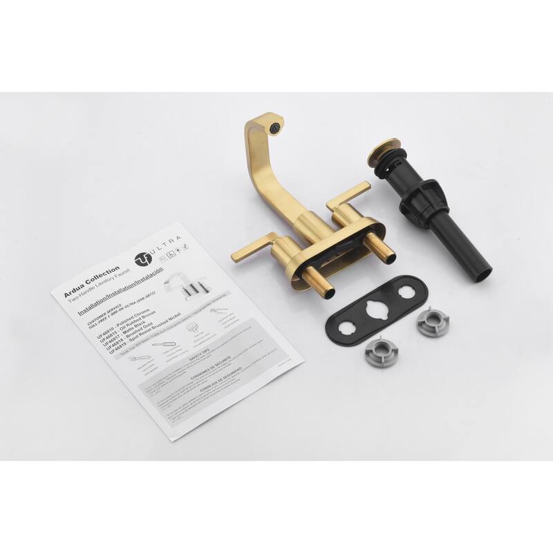Ultra Faucets Ardua Collection Two-Handle 4" Centerset Lavatory Faucet