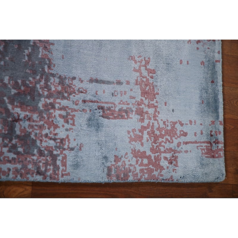 All-Over Abstract Modern Area Rug Handmade Wool Carpet - 4'5"x 6'7"