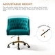 preview thumbnail 110 of 109, Modern Velvet Tufted Office Chair with Gold Metal Base by HULALA HOME