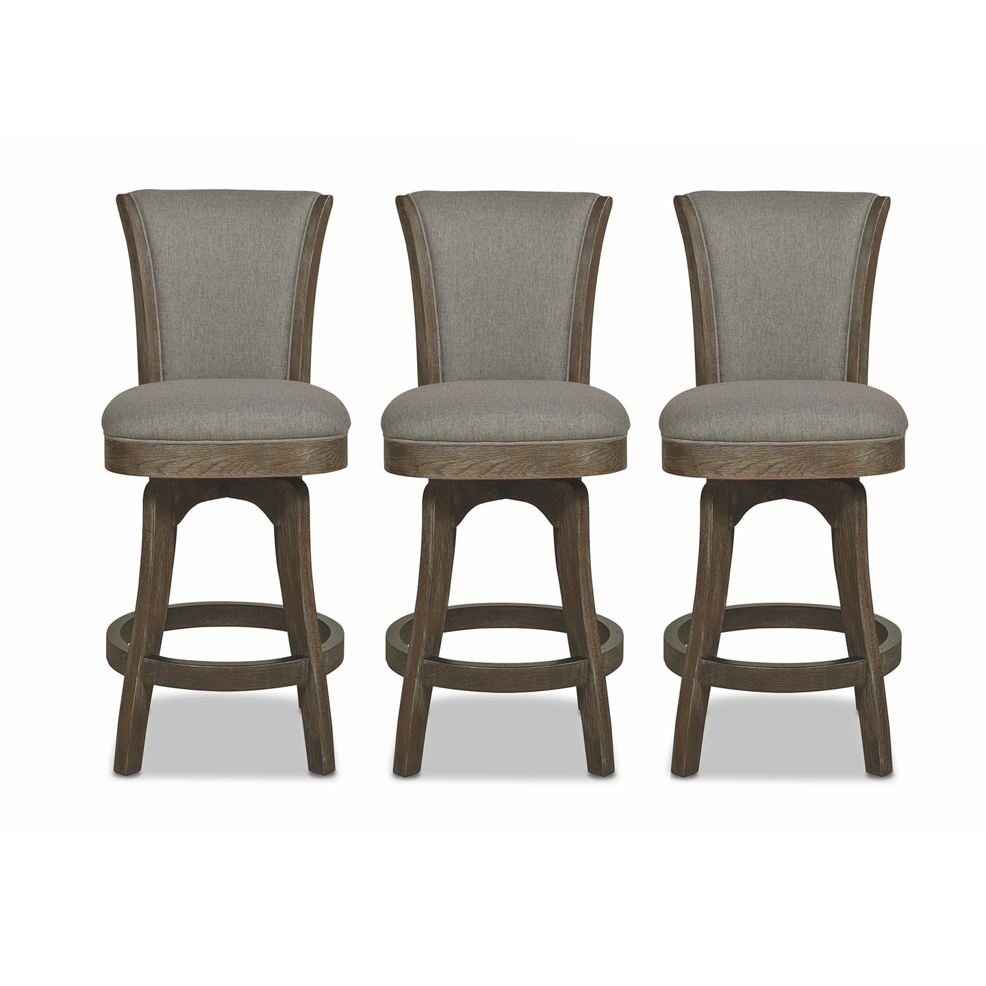 Henry 27" Swivel Upholstered Counter Height Bar Stool