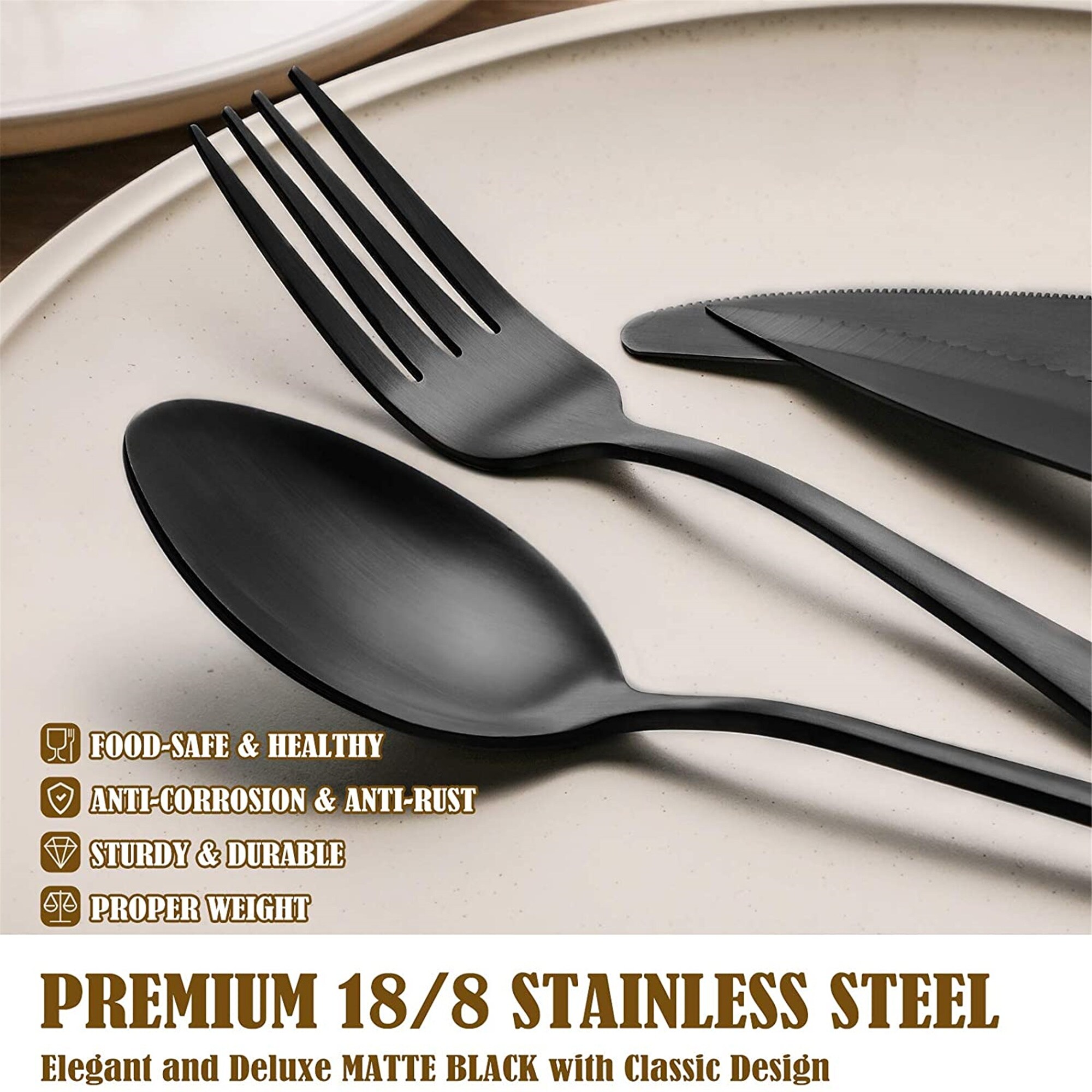 https://ak1.ostkcdn.com/images/products/is/images/direct/a74151c689142190885b139692c4e343cfcfe475/48-Piece-Matte-Black-Silverware-Set-for-8-by-Hiware%2C-Stainless-Steel-Flatware-Set-with-Steak-Knives.jpg