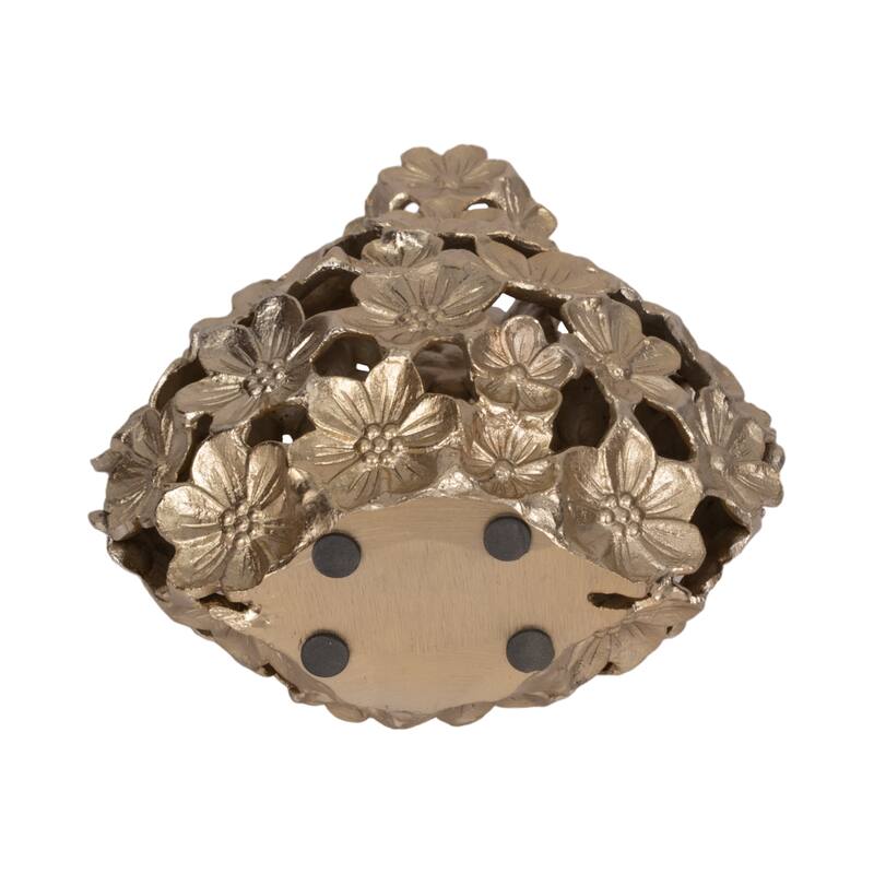 Aluminum Decorative Vase Floral Openwork Design Glam Style Modern