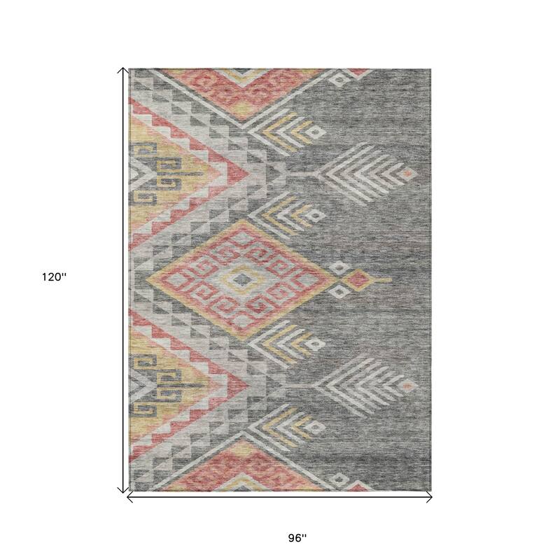 HomeRoots Southwestern Transitional Rectangle Outdoor Rug