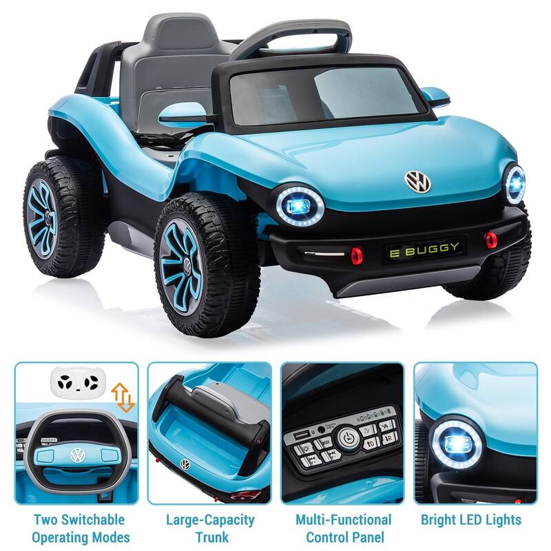 12V Ride On Car for Kids Licensed Volkswagen Beetle