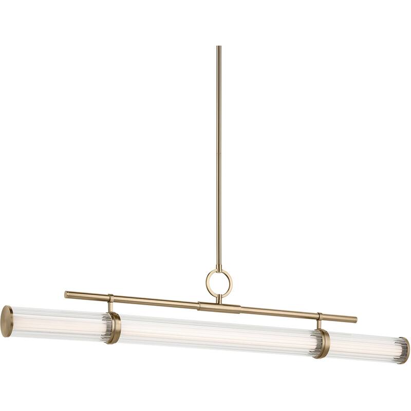 Kichler 52753LED Riven 48" Wide LED Linear Chandelier - Champagne Bronze
