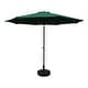 preview thumbnail 10 of 9, St. Kitts 10-foot Aluminum Patio Market Umbrella Forest Green
