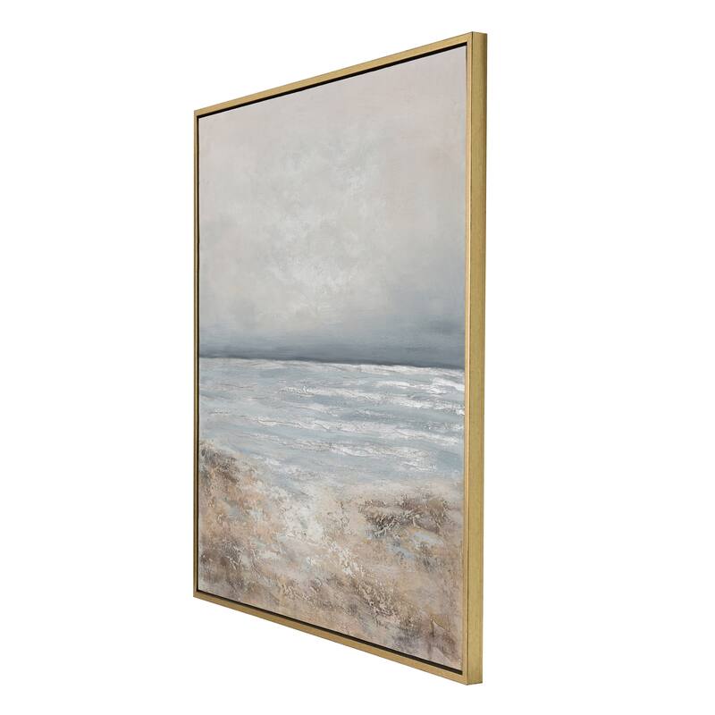 StyleCraft Peaceful Escape Hand-Painted Canvas Wall Art - 50" x 50"