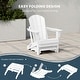 preview thumbnail 10 of 9, Laguna Hdpe All Weather Outdoor Patio Ottoman