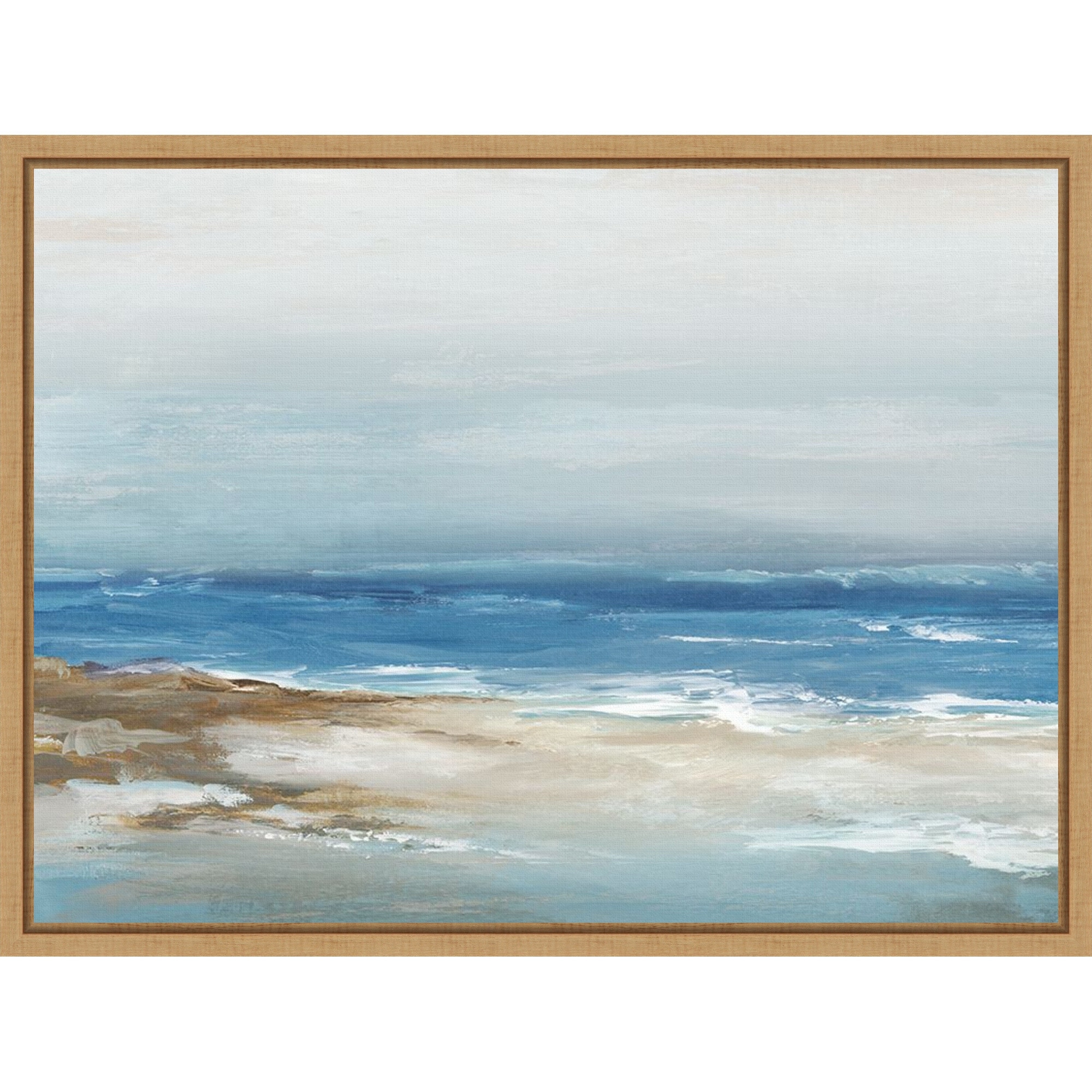 Tranquil Ocean Horizon I by PI Studio Framed Canvas Wall Art Print