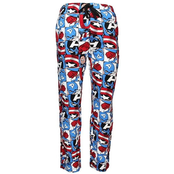NEW Men/'s Marvel Captain America Sleep Pants Soft Lounge Pajama Pants