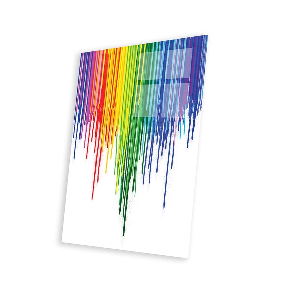 Rainbow Gay Pride Print On Acrylic Glass by Notsniw Art - Bed Bath ...